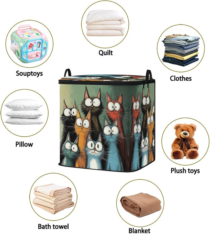 2pcs closet organizers and storage under bed,clothing blanket sweater sheet bedding comforter duvet quilt pillow toy storage bags with lids,dorm room essentials for containers 95L