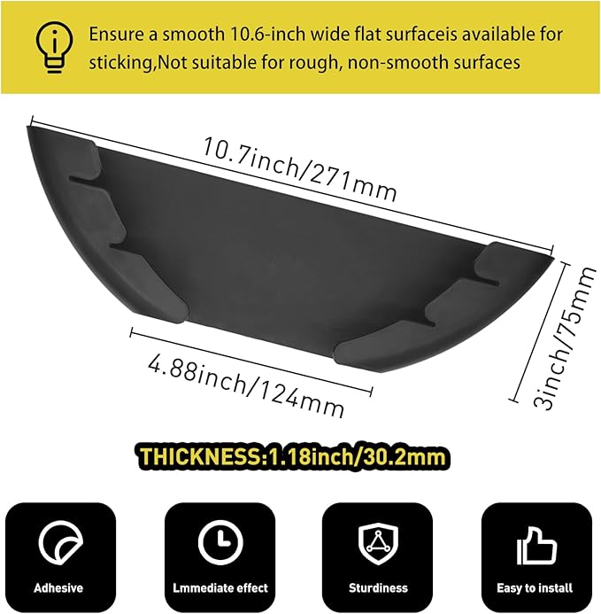 Universal Pot Lid Organizer for Cabinet, 10 Pcs Pan Lids Organizers Inside Cabinet Door Wall Mount Pots Top Storage Rack Holder for Kitchen, Fits 6" to 13.5" (10pcs black)