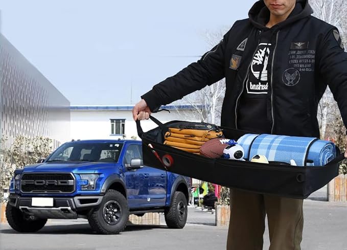 GEEDAR Under Seat Storage Truck Tool Box Organizer for Truck Underseat Storage Ford F150 F250 F350 Chevy Silverado Accessories (3 compartment)