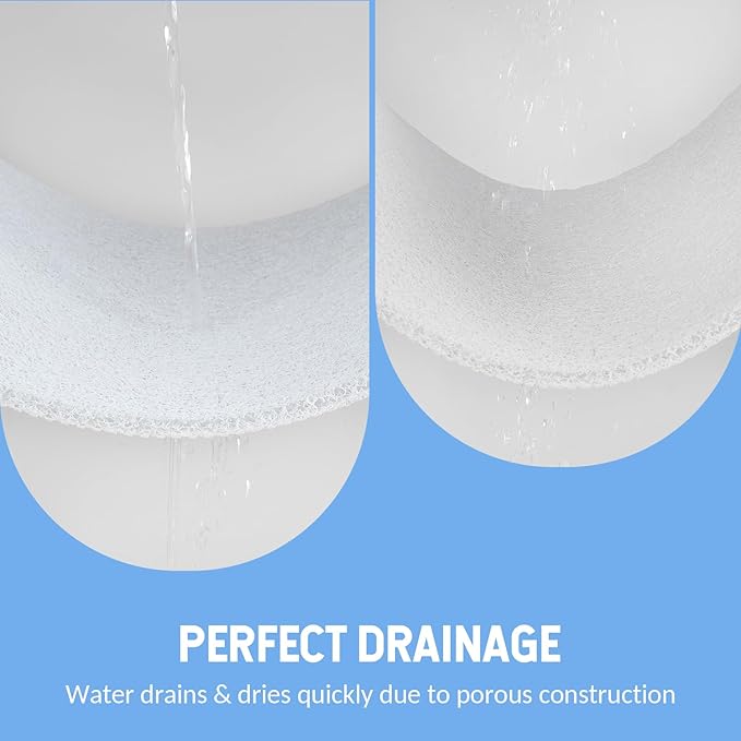 Hargiis Non-Slip Bathtub Mat, Anti Slip Shower Mat, Fast Drying Bathtub Mats, Foot Scrubber Mat, Anti Slip Mat for Tub, Floor, Bathroom, Kitchen, Home, Hotel (White 36"×24")