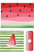 3Pcs Watermelon Dish Drying Mat & Kitchen Sink Splash Guard Faucet Mat For Kitchen Counter Absorbent Microfiber Dishes Pad Dish Drainer Rack Mats Fast Dry Kitchen