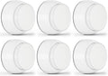6PCS Door Stopper Wall Protector with Silicone Head, Aluminum Door Knob Wall Protector, Spring Shock Absorption Technology, 1.65" Door Stoppers for Wall, Adhesive Installation or with Screw, White
