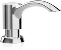 SAMODRA Built in Kitchen Sink Soap Dispenser (Chrome) with 12 oz Large PET Lotion Bottle, Refill from Top