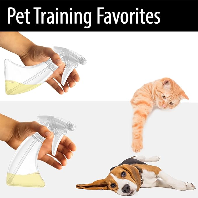 Bar5F Curve Spray Bottles 5-Ounce Dog Cat Training 3-Pack