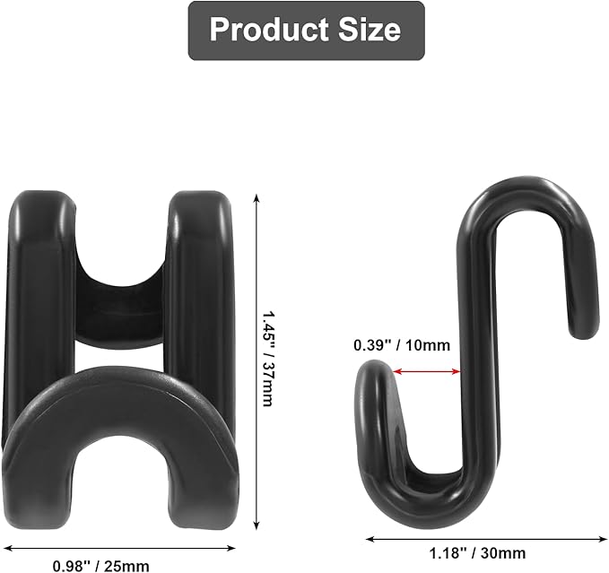 100 PCS Clothes Hanger Connector Hooks, Heavy Duty Space Saving Hanger Hooks for Hangers Saves Closet Space