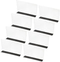 PATIKIL 8 Pack Shelf Dividers for Closet Organization, 7.9x1.6x4.8 Acrylic Magnetic Closets Separator Kitchen Cabinet Shelves Under Bed Blocker for Bedroom Kitchen Office, Clear
