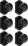 Haidms Black Dummy Door Knobs Interior, Dummy Interior Door knobs, Matte Black Indoor Dummy Doorknobs for Closet or Hall (6 Pack)