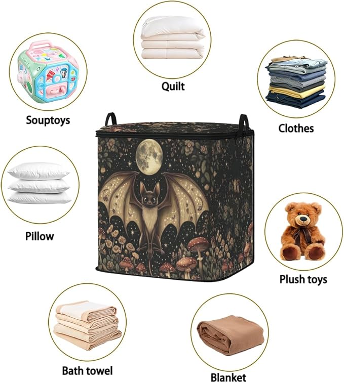 2pcs closet organizers and storage under bed,clothing blanket sweater sheet bedding comforter duvet quilt pillow toy storage bags with lids,dorm room essentials for containers 95L