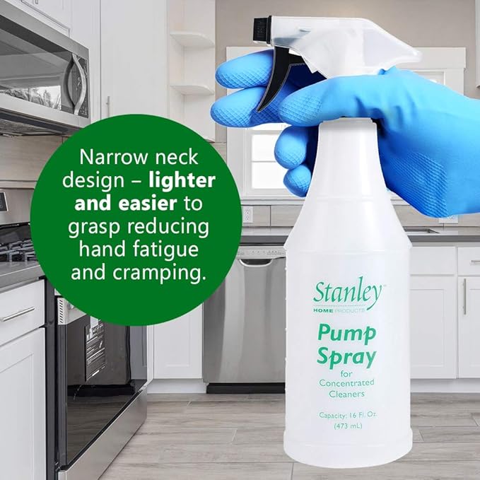 STANLEY HOME PRODUCTS Pump Spray Bottle – Convenient Easy-to-Hold Bottle with Sprayer to Dilute Concentrated Cleaners (1 Spray Bottle)