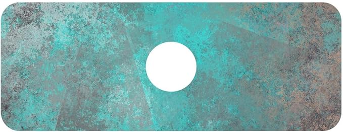 Kitchen Sink Splash Guard 1 PC 14.7 Inch Sink Faucet Mat Splash Guard for Bathroom Countertop Water Absorbent Foldable Cuttable Soft Washable Teal Grey
