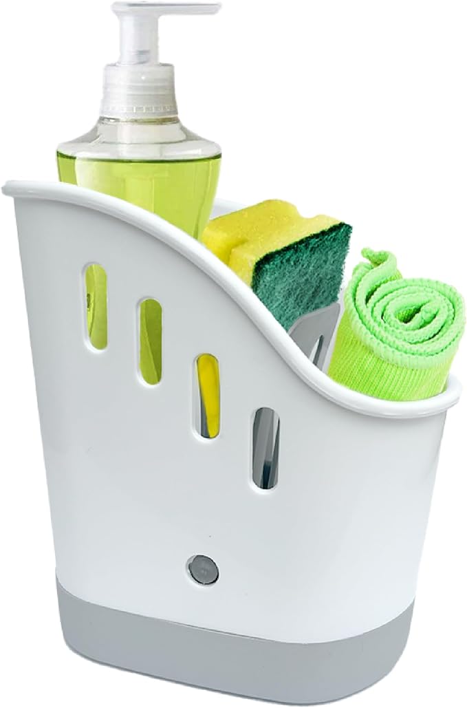 Trenton Gifts Kitchen Sink Organizer - Sink Caddy for Kitchen Organization: Sponge and Brush Holder