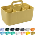 Tiawudi Multipurpose Caddy Organizer, Plastic Caddy with Handle, Stackable Desk Organizer for Stationery, Marker and Pencil, Office Supplies Organizer, Dorm Caddy