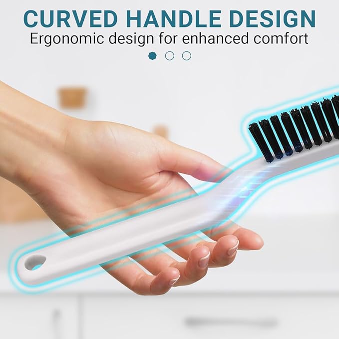 11PCS Crevice Cleaning Brush Set, Groove Gap Cleaning Tool Hard Bristle Recess Cleaning Brush Crevice Gaps Cleaning Tool for Deep Cleaning Kitchen, Bathroom, Grout, Sink, Corners, Tight Spaces & More