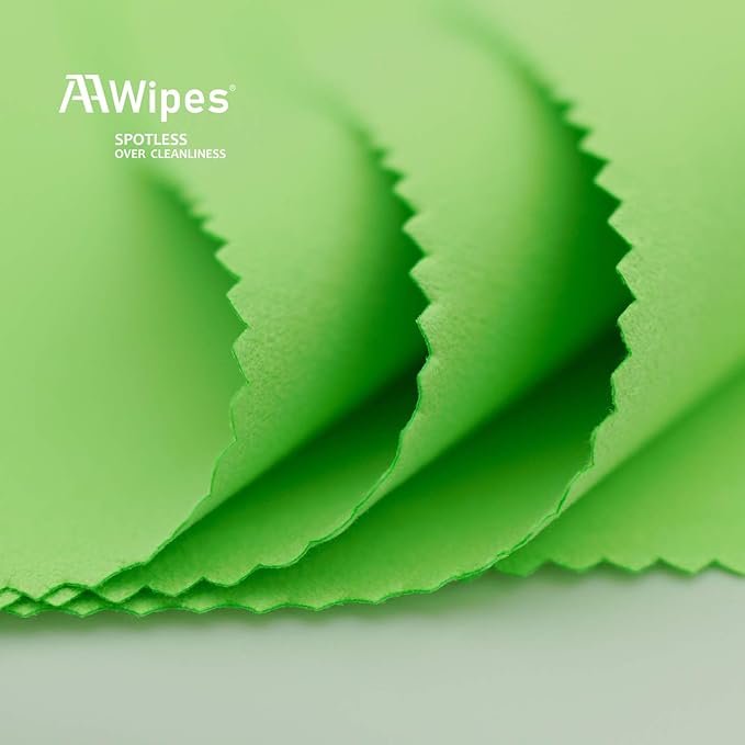 AAwipes Piano Cleaning Cloths Microfiber (3-Pack 12"x12") Plush Polishing Cloths for Musical Instruments Premium Cleaning Cloths for Guitar Violin Clarinet Trumpet Sax Universal (HCIS-1212-G-3)