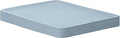 Superio Ribbed Collection - Decorative Plastic Basket Open Home Storage Bins Organizer, Blue (Parent) Containers for Organizing Closet Storage Bins for Shelves (Lid - Large (15/22 Liter), 6 Pack)