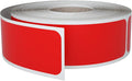 Writable Sticker Labels 3X1 inch (75mm x 25mm) Rectangle Red Stickers on a Roll, 250 Pack by Royal Green