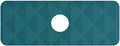 Kitchen Sink Splash Guard 1 PC 14.7 Inch Sink Faucet Mat Splash Guard for Bathroom Countertop Water Absorbent Foldable Cuttable Soft Washable Dark Green Geometric Art
