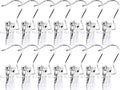 50 Pack Boot Hanger for Closet, Laundry Hooks with Clips, Multifunctional Hangers, Single Clip Space Saving for Jeans, Hats, Tall Boots, Towels (White)