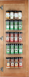 Sagler Spice Rack 36 Spice Gripper - Spice Racks Strips Cabinet Door - Use Spice Clips for Spice Organizer - Stick or Screw Spice Storage Clips