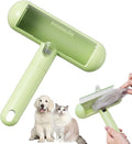 SHIMMURR Reusable Pet Hair Remover - Lint Roller for Dog & Cat Fur - for Furniture, Carpet, Clothing - Detachable Handle (Green)