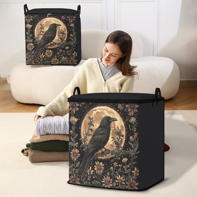 2pcs closet organizers and storage under bed,clothing blanket sweater sheet bedding comforter duvet quilt pillow toy storage bags with lids,dorm room essentials for containers 95L
