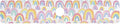 Kitchen Sink Splash Guard 1 PC 30 Inch Sink Faucet Mat Splash Guard for Bathroom Countertop Water Absorbent Foldable Cuttable Soft Washable Gradient Cute Rainbows