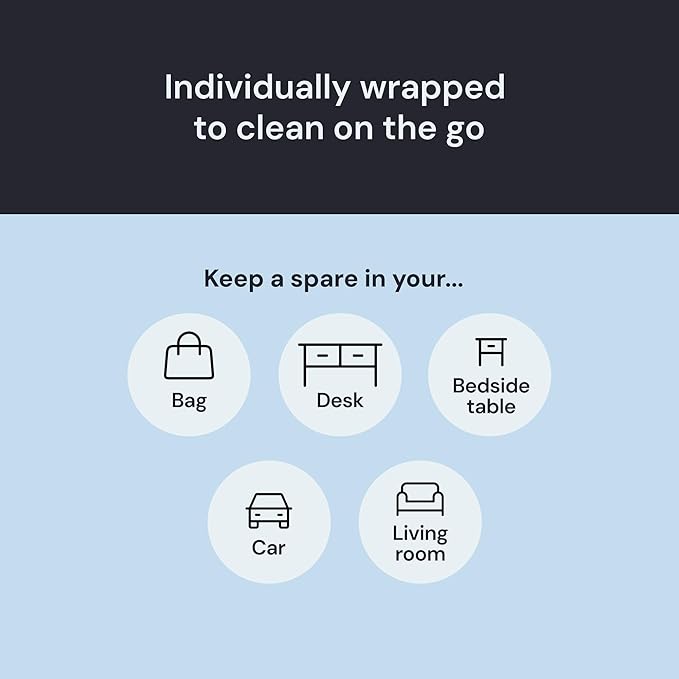 Elite Screens Microfiber Cleaning Cloth - 12" x 12", 4-Pack, Blue - Oversized Screen Cleaning Cloth - Streak-Free Glasses Wipes - Scratch-Resistant Lens Wipes for Eyeglasses