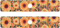 Kitchen Sink Splash Guard 2 PCS 30 Inch Sink Faucet Mat Splash Guard for Bathroom Countertop Water Absorbent Foldable Cuttable Soft Washable Orange Sunflowers and Poppy Flowers