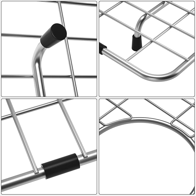 27-9/16" x 14-9/16" Sink Protector, Rear Drain with Corner Radius 3/16", Sink Grid - Rear Drain for Single Bowl Kitchen Sinks