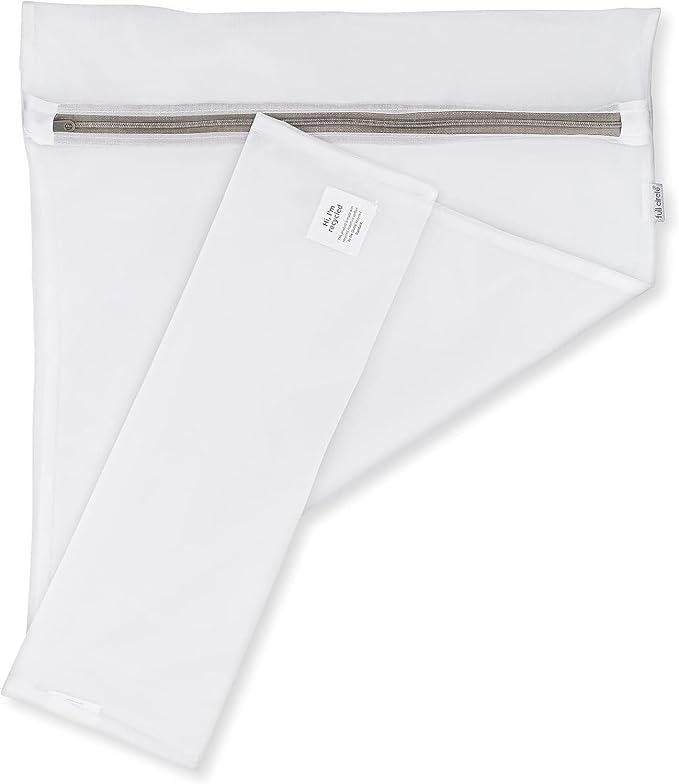 Full Circle Home Full Circle Loads of Fun Recycled Mesh Laundry Zipper, Set of 4 – Reusable Garment Washing Machines – Large Clothes Small Delicates/Lingerie Bags, White 4 Count