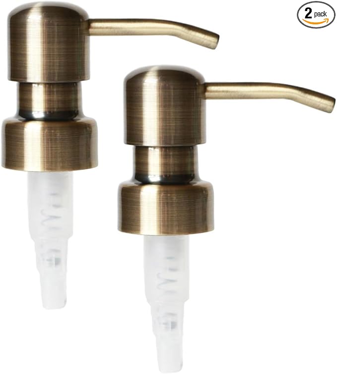 Brass Soap and Lotion Replacement Pump - Bird Head - Two Pack