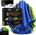 Extra Large Microfiber Screen Cleaning Cloths | 3 Packs | 12"x12", 230 GSM | Australian Designed | Eyeglass, Glasses, Camera, Screen, TV, Laptop & Headset Cleaning Cloths | Core Series