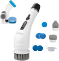 Benifi Electric Spin Scrubber Full-Body IPX7 Waterproof Cordless Bathroom Cleaning Brush with Power LCD Display and 8 Brush Heads
