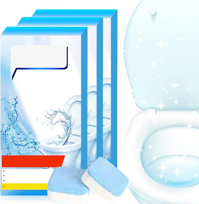 Toilet Bowl Cleaner Tablets, 2026 New Drop-In Cleaner for Freshness, Deodorizing & Stain Removal (48 Pack)