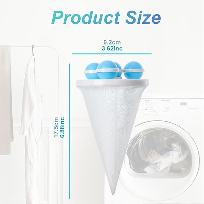Laundry Hair Catcher, 2025 New Floating Hair Filtering Mesh Removal Pet Hair Remover for Laundry Reusable Washer Hair Catcher Hair Filter Bag Lint Catcher for Washing Machine (Purple, 3pcs)