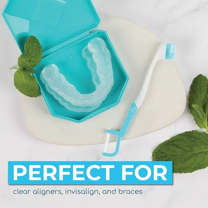 Brushee - The Evolution of Oral Care | 4-in-1 Tool (Paste + Brush + Floss + Pick) | Individually Wrapped | Disposable | Prepasted Travel Toothbrushes | Small Adult Toothbrush - (48-Pack)
