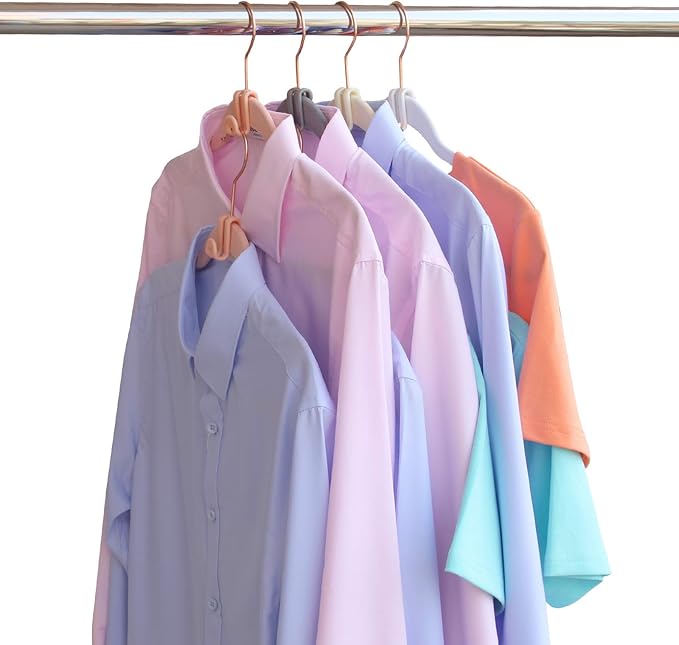 Clothes Hanger Connector Hooks, Outfit Hanger Extender Clips, Hangers Accessory, Not Suitable for Wooden Hangers, Heavy Duty Space Saving for Closet 60 Pcs (Grey)
