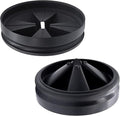 3 3/8" Garbage Disposal Splash Guards Sink Baffle QCB-AM Replacement for InSinkErator Evolution Series, Upgraded Funmit Removable Quiet Collar Drain Plugs, Garbage Disposer Accessories, Black