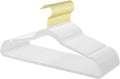 MOERKADA 36-Pack Premium Velvet Hangers with Gold Hooks - Space-Saving Non-Slip Heavy-Duty Clothes Hangers for Coats, Suits, Dresses, and Sweaters - Slim Design, Closet Organizer (White-Gold)