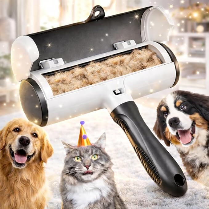 Reusable Pet Hair Remover - Dog and Cat Hair Remover from Carpet Sofa Forniture - Fur Remover Roller