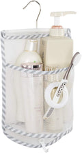ALYER Small Hanging Mesh Shower Caddy,Series Toiletry and Bath Accessories Organizer (Stripe)