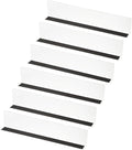 PATIKIL 6 Pack Shelf Dividers for Closet Organization, 15.7x1.57x3.1 Acrylic Magnetic Closets Separator Kitchen Cabinet Shelves Under Bed Blocker for Bedroom Kitchen Office, Clear
