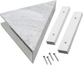 Palisade Vinyl Waterproof Corner Shower Shelf in Iced Pewter/Urban Fjord