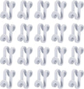uxcell Clothes Hanger Connector Hooks, 20Pcs - ABS Hanger Hooks, Hanger Extender Hooks, Hanger Hooks Space Saver for Closet (Grey)