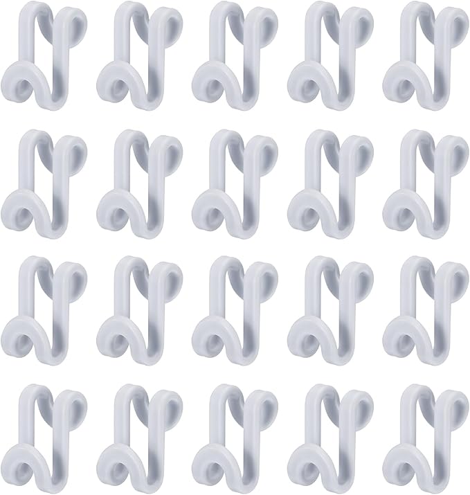 uxcell Clothes Hanger Connector Hooks, 20Pcs - ABS Hanger Hooks, Hanger Extender Hooks, Hanger Hooks Space Saver for Closet (Grey)