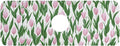 Kitchen Sink Splash Guard 1 PC 14.7 Inch Sink Faucet Mat Splash Guard for Bathroom Countertop Water Absorbent Foldable Cuttable Soft Washable Small Tulips Pink