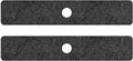 Kitchen Sink Splash Guard 2 PCS 30 Inch Sink Faucet Mat Splash Guard for Bathroom Countertop Water Absorbent Foldable Cuttable Soft Washable Black