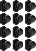 Haidms Black Dummy Door Knobs Interior, Dummy Interior Door knobs, Matte Black Indoor Dummy Doorknobs for Closet or Hall (12 Pack)