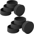 1.5x1.5 Round Rubber Furniture Caster Cups, Anti-Sliding Furniture Pads Bed Stopper Floor Protectors with Grip - Protect Any Flooring