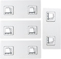 4 PCS Shower Caddy Adhesive Replacement Sticker for Large Diameter Bathroom Basket, Self-Adhesive Hooks for Wall Mounted Laundry Hamper, No Drill Storage Shelf, Corner Shelves